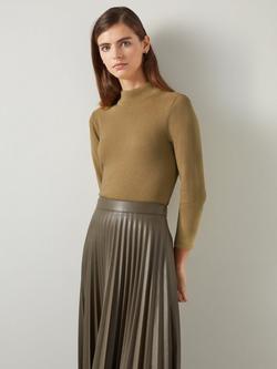 L.K.Bennett Sadie Metallic Wool Rich Knit Top, Gold, Gold