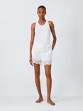 John Lewis Broderie Anglaise Hem Shorty Pyjama Set, Ivory