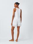 John Lewis Broderie Anglaise Hem Shorty Pyjama Set, Ivory
