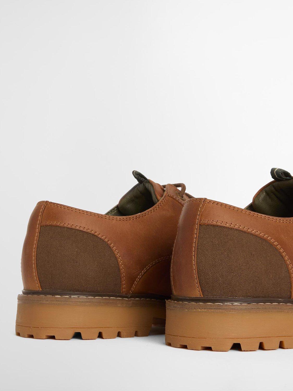 Product image 5 of 6, which shows Barbour Sandstone Leather Derby Shoes, Brown Leather, 7