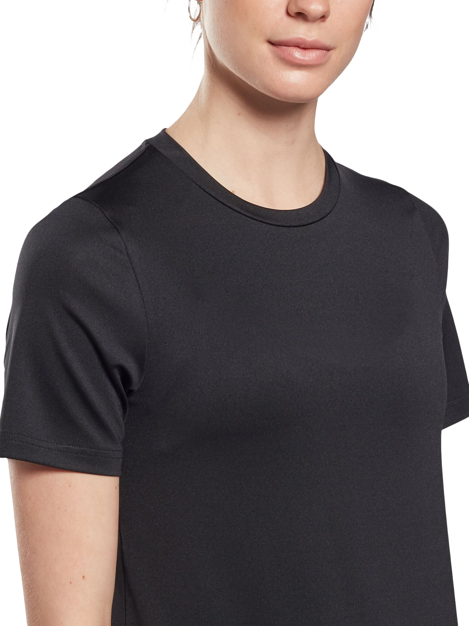 Product image 2 of 6, which shows Reebok Women's Id Train Sport Top, Black, XS