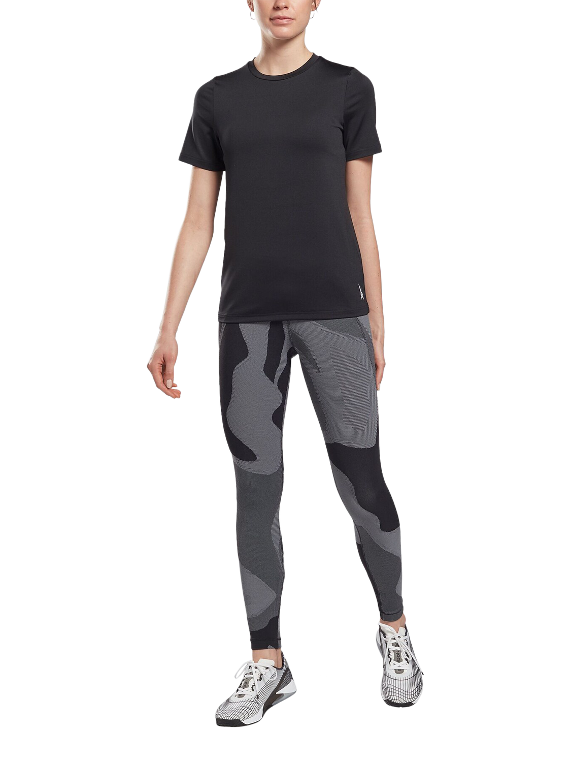 Product image 4 of 6, which shows Reebok Women's Id Train Sport Top, Black, XS