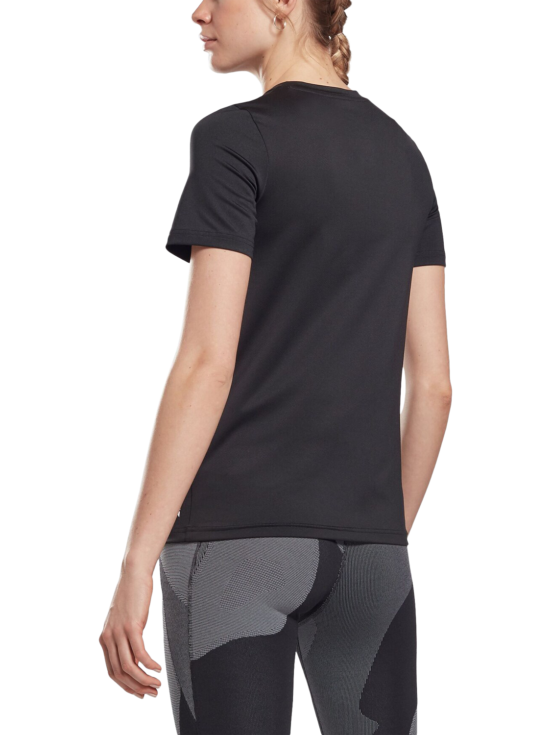 Product image 6 of 6, which shows Reebok Women's Id Train Sport Top, Black, XS