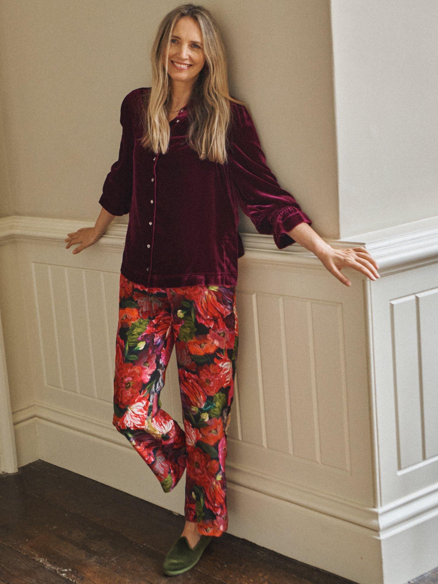 NRBY x BOYD Toni Velvet Shirt, Damson