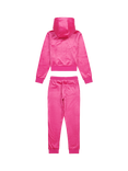 Juicy Couture Kids' Diamante Hoodie and Slim Joggers Set, Fuchsia