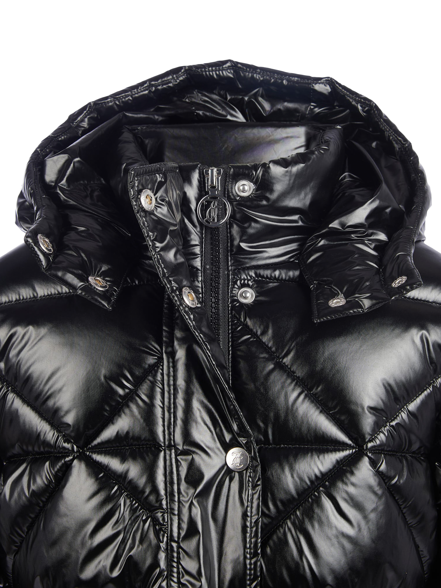 Product image 11 of 11, which shows Juicy Couture Kids' High Shine Belted Puffer Jacket, Black, 7-8 years