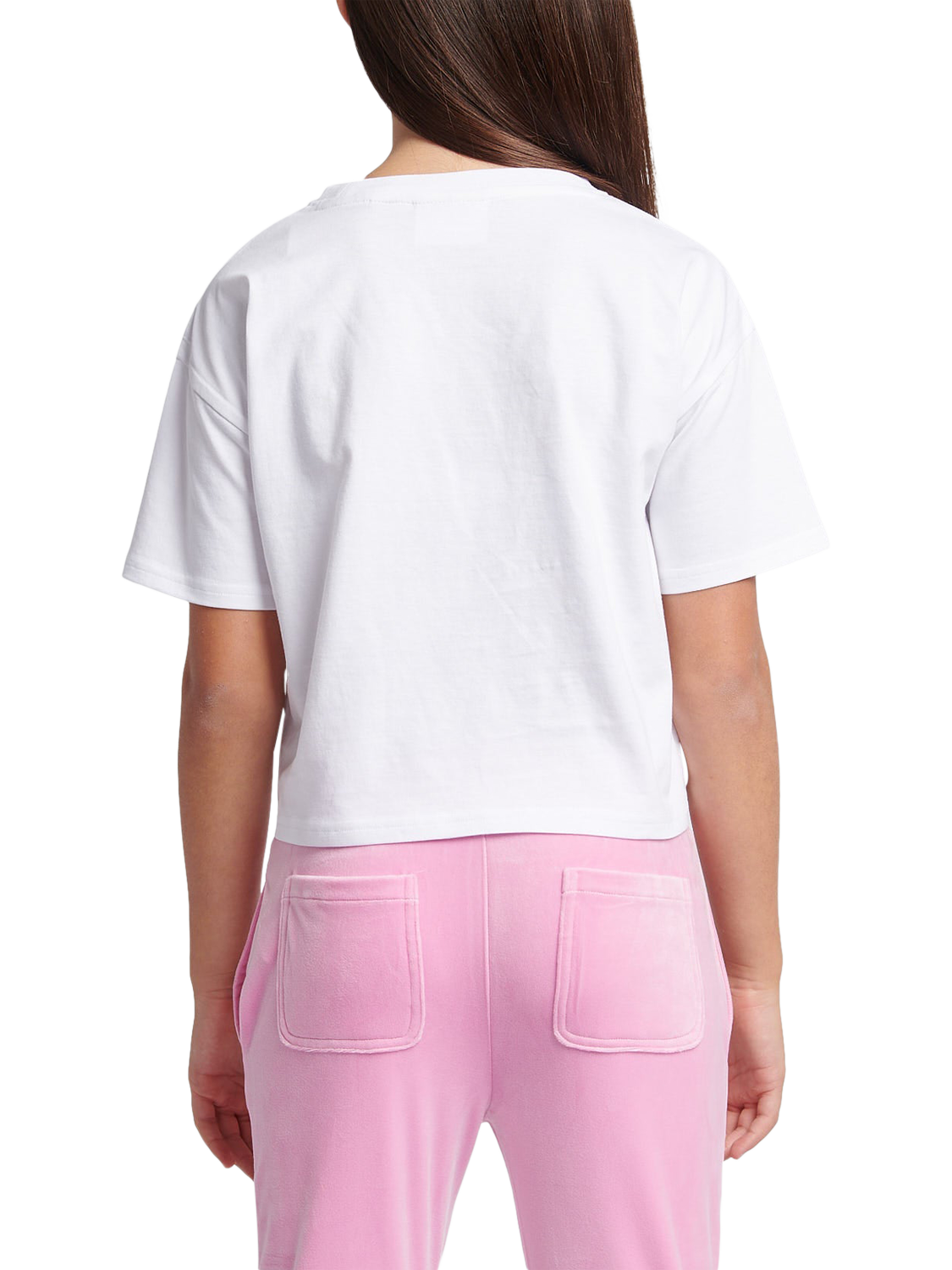 Product image 3 of 7, which shows Juicy Couture Kids' Boxy T-Shirt, Bright White, 7-8 years