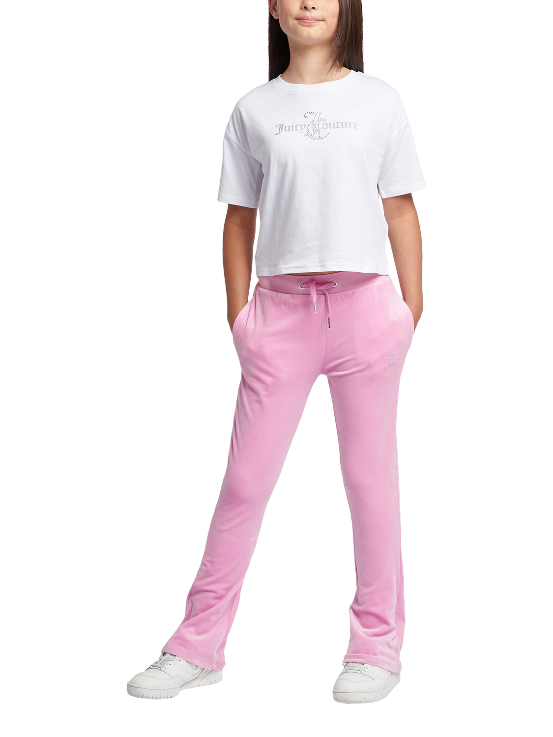 Product image 4 of 7, which shows Juicy Couture Kids' Boxy T-Shirt, Bright White, 7-8 years