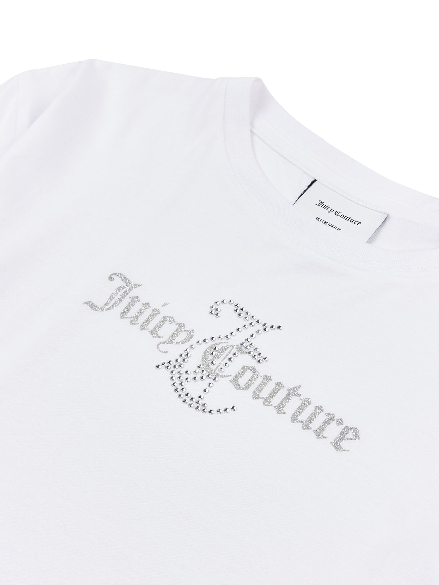 Product image 7 of 7, which shows Juicy Couture Kids' Boxy T-Shirt, Bright White, 7-8 years