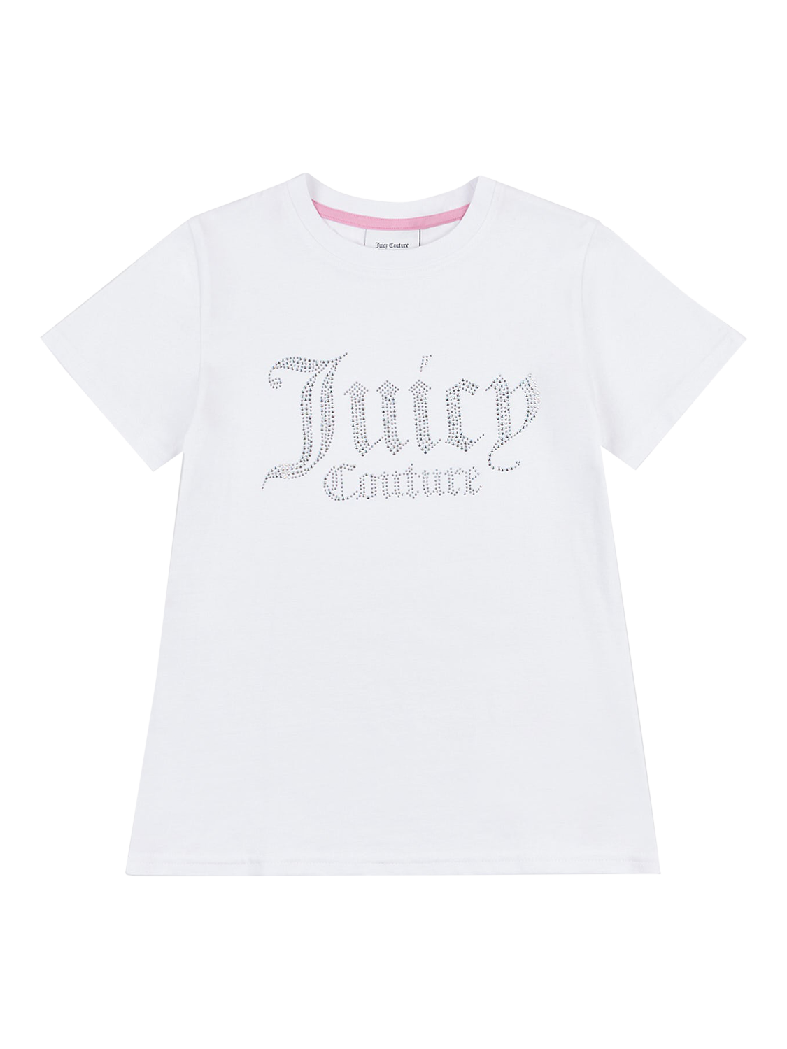 Product image 5 of 7, which shows Juicy Couture Kids' Diamante Branded T-Shirt, Bright White, 7-8 years