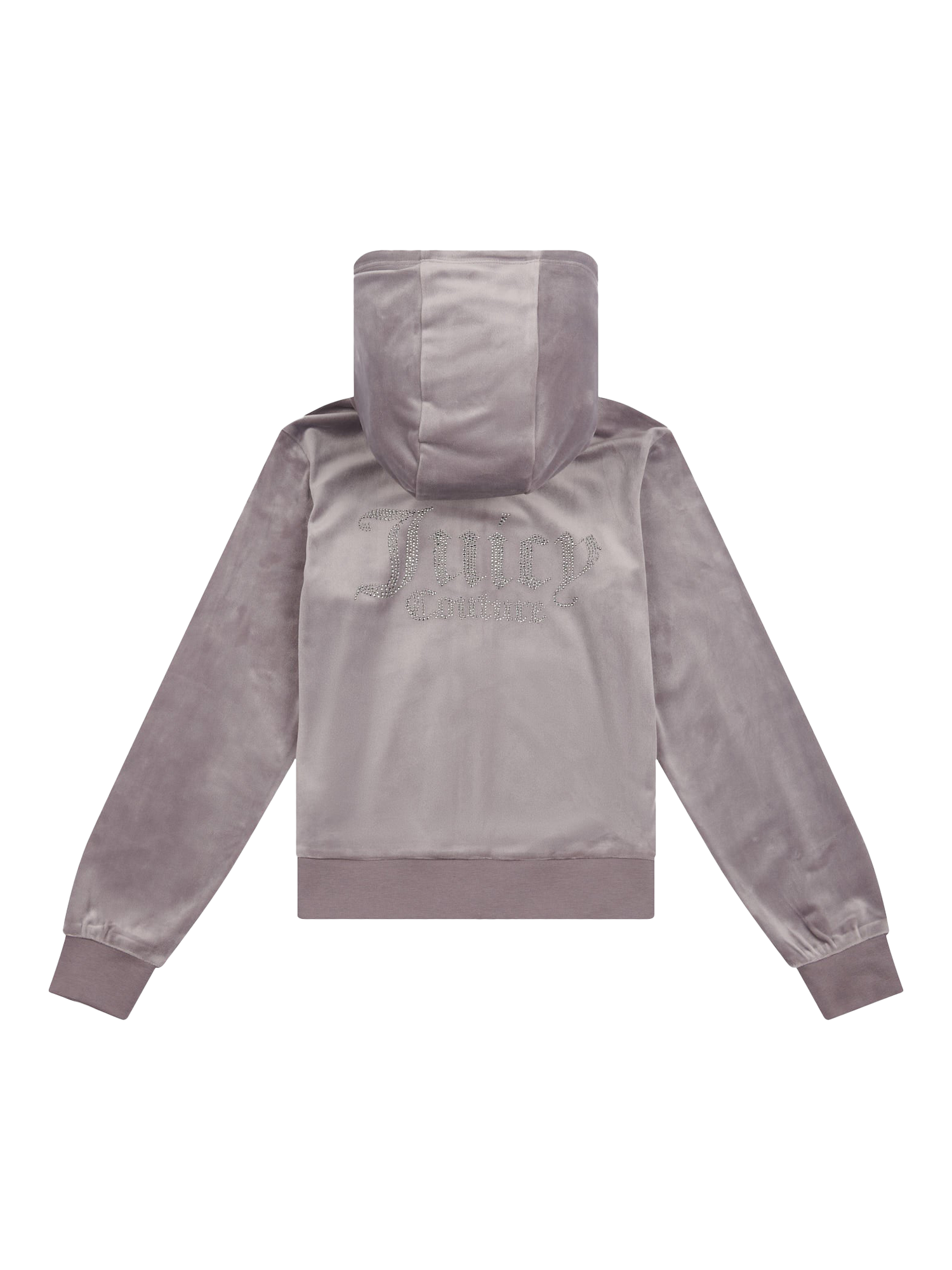 Product image 7 of 8, which shows Juicy Couture Kids' Diamante Zip-Through Hoodie, Rabbit, 7-8 years