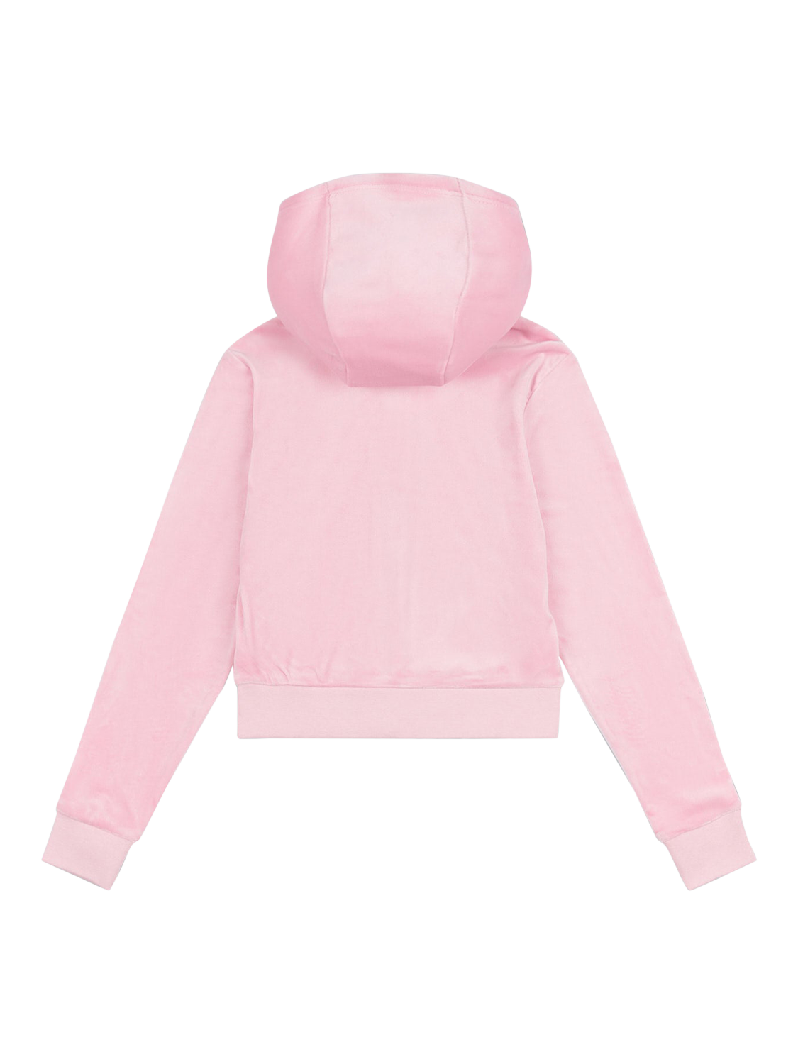 Product image 5 of 6, which shows Juicy Couture Kids' Mini Diamante Zip Hoodie, Pink Nectar, 7-8 years