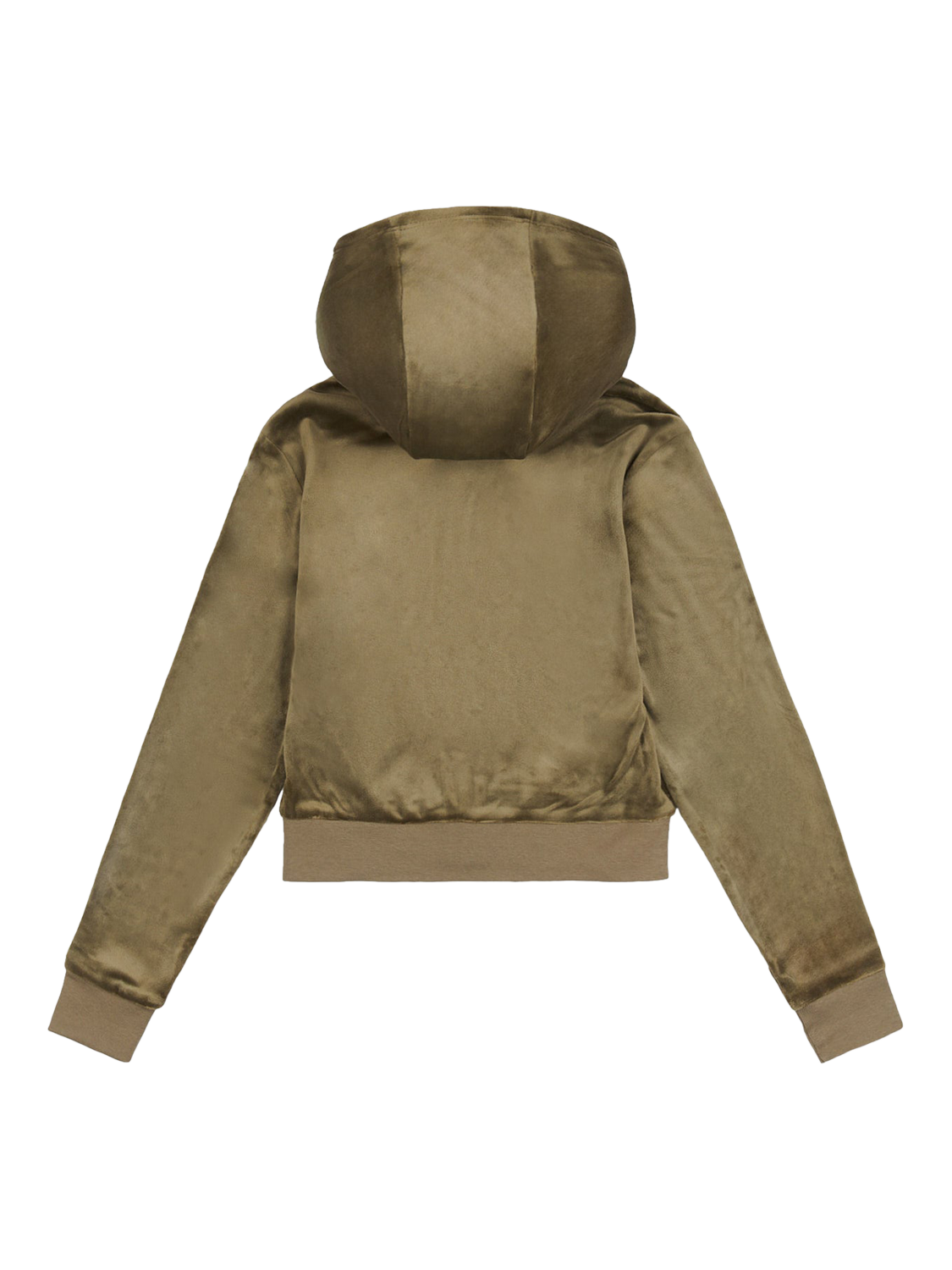 Product image 6 of 7, which shows Juicy Couture Kids' Mini Diamante Zip Hoodie, Tea Leaf, 7-8 years