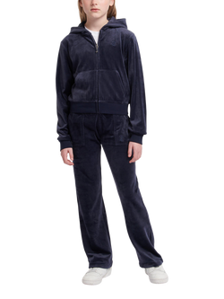 Juicy Couture Kids' Velour Tonal Zip Hoodie - view 2, Night Sky