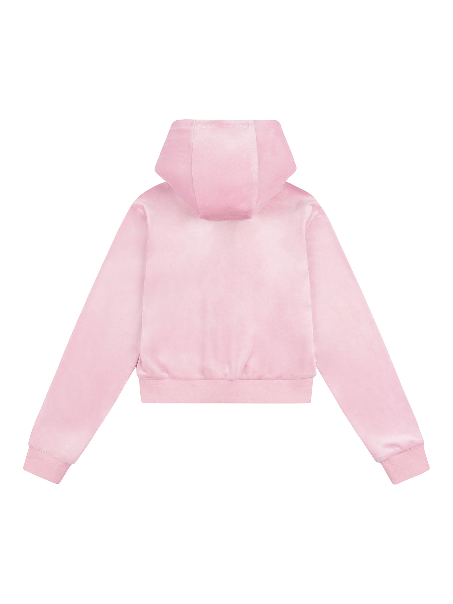 Product image 7 of 8, which shows Juicy Couture Kids' Velour Tonal Zip Hoodie, Pink Nectar, 7-8 years
