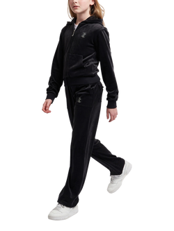 Juicy Couture Kids' Diamante Wide Leg Jogging Bottoms - view 2, Jet Black