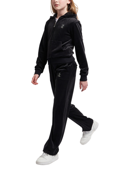 Juicy Couture Kids' Diamante Wide Leg Jogging Bottoms - view 2, Jet Black