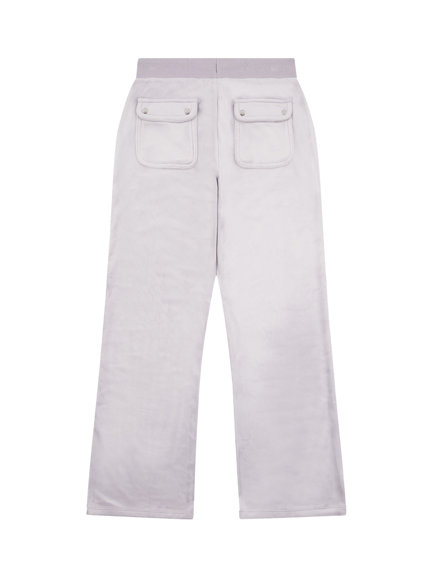 Product image 2 of 4, which shows Juicy Couture Kids' Diamante Wide Leg Jogging Bottoms, Dapple Grey, 7-8 years
