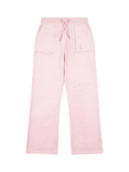 Juicy Couture Kids' Diamante Wide Leg Jogging Bottoms, Pink Nectar