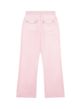 Juicy Couture Kids' Diamante Wide Leg Jogging Bottoms, Pink Nectar