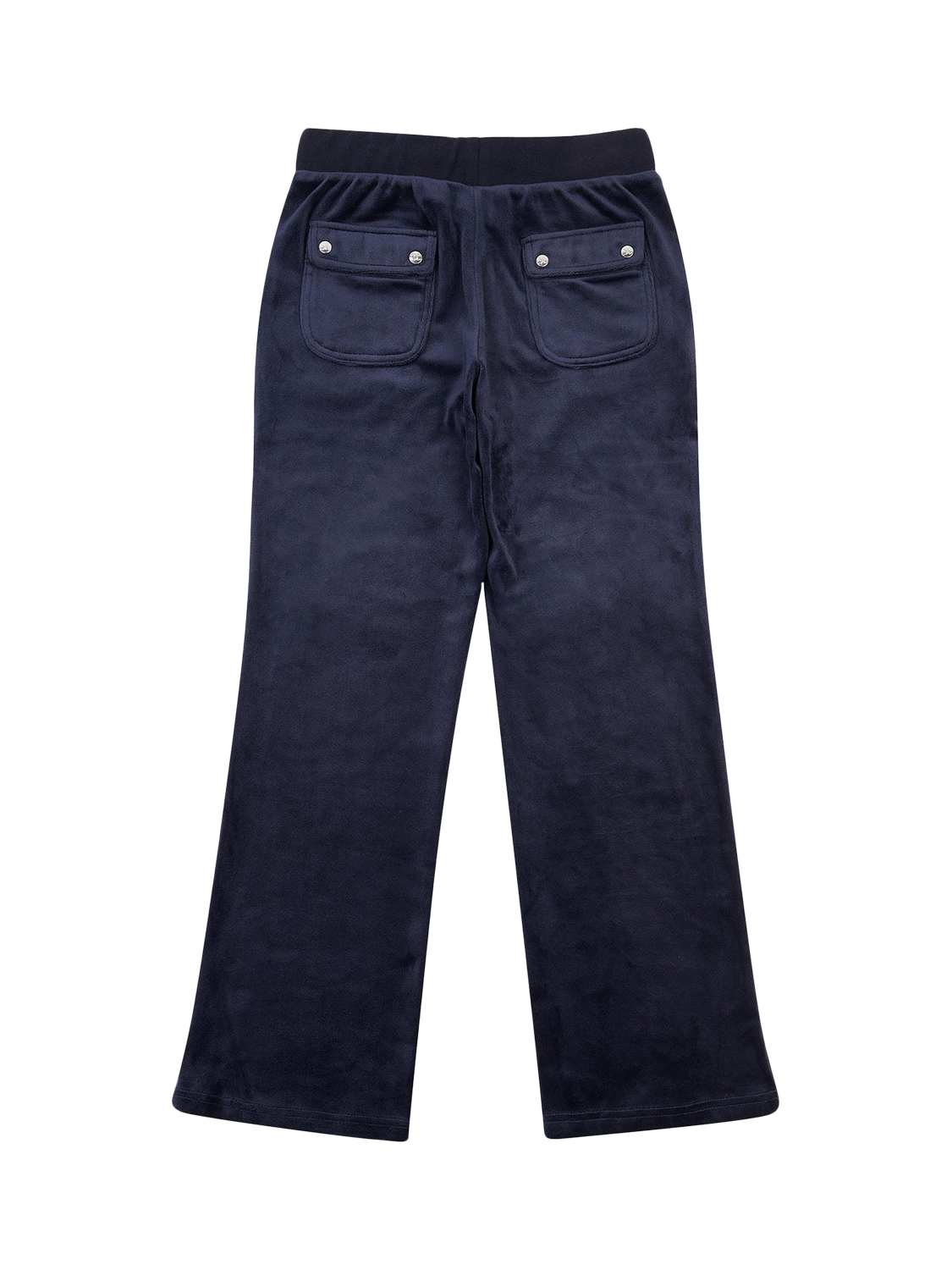 Product image 5 of 6, which shows Juicy Couture Kids' Velour Tonal Wide Leg Joggers, Night Sky, 7-8 years