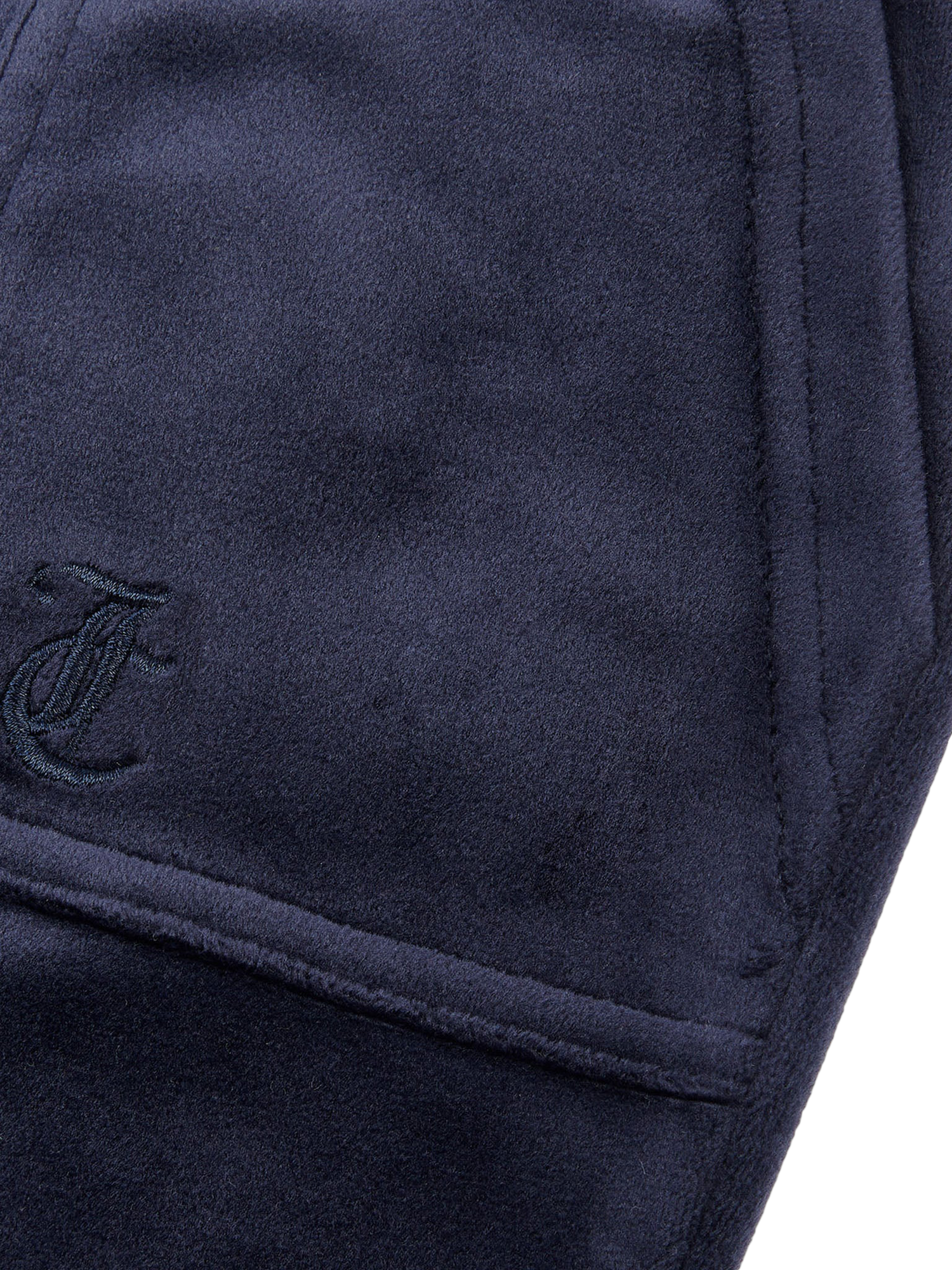 Product image 6 of 6, which shows Juicy Couture Kids' Velour Tonal Wide Leg Joggers, Night Sky, 7-8 years