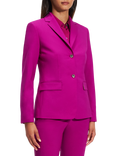 Theory Slim Fit Single Breated Wool Blend Blazer, Pink