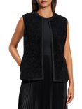 Theory Shearling Gilet, Black