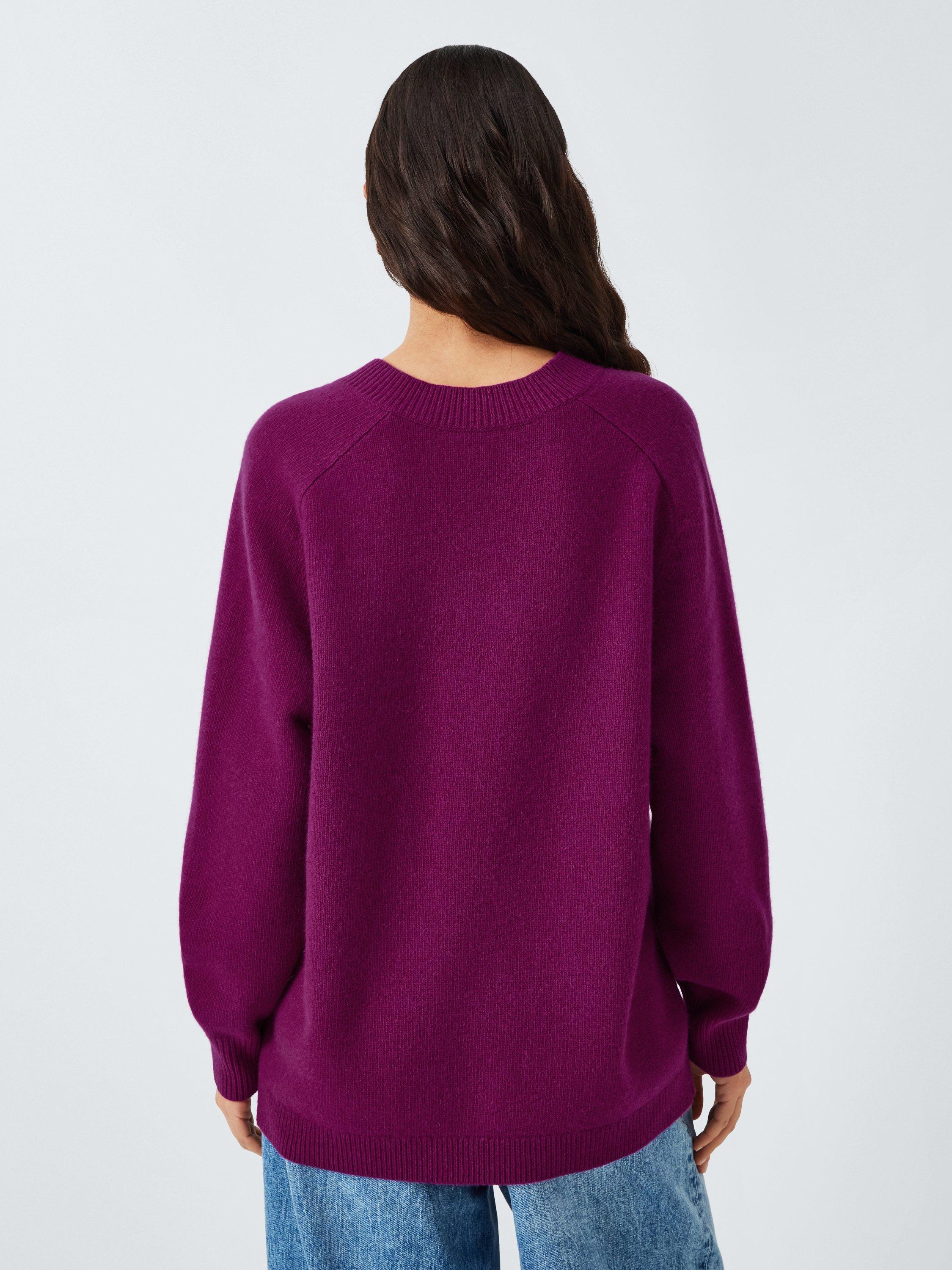 Product image 3 of 6, which shows Theory Karenia Wool Rich Jumper, Pink, S