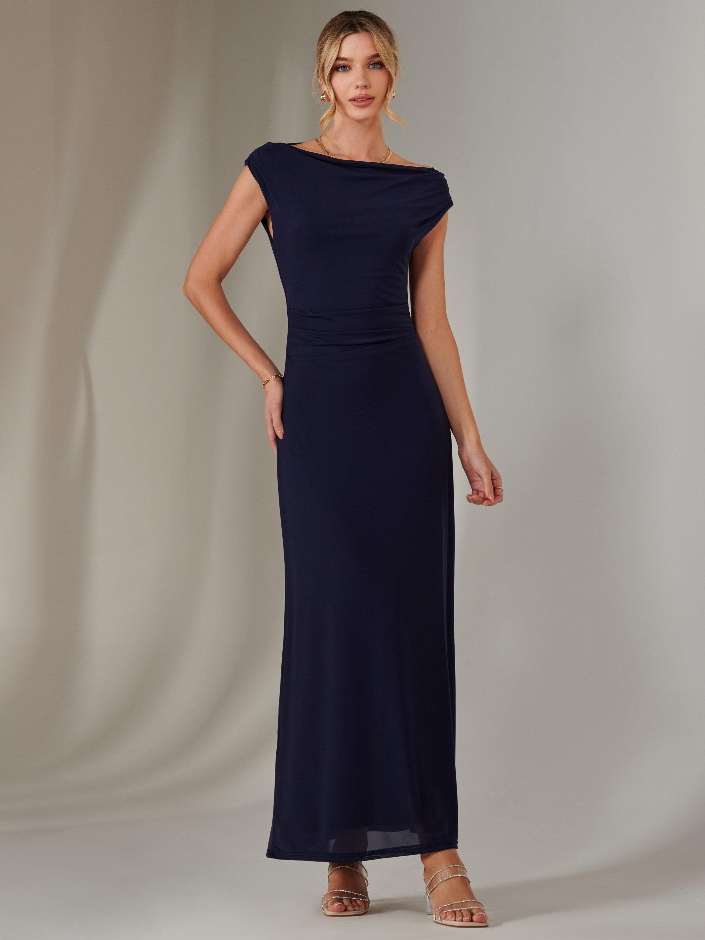 Jolie Moi Eva Maxi Dress Navy