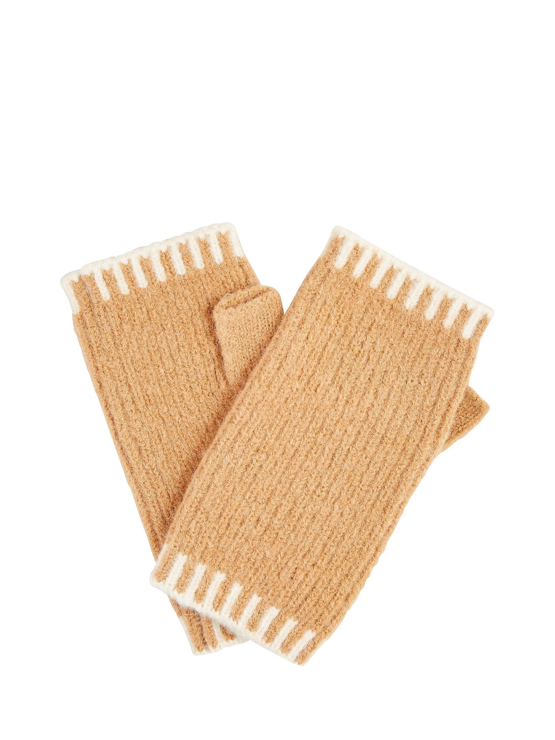 Product image 3 of 3, which shows Yumi Two Tone Handwarmers, Camel, One Size