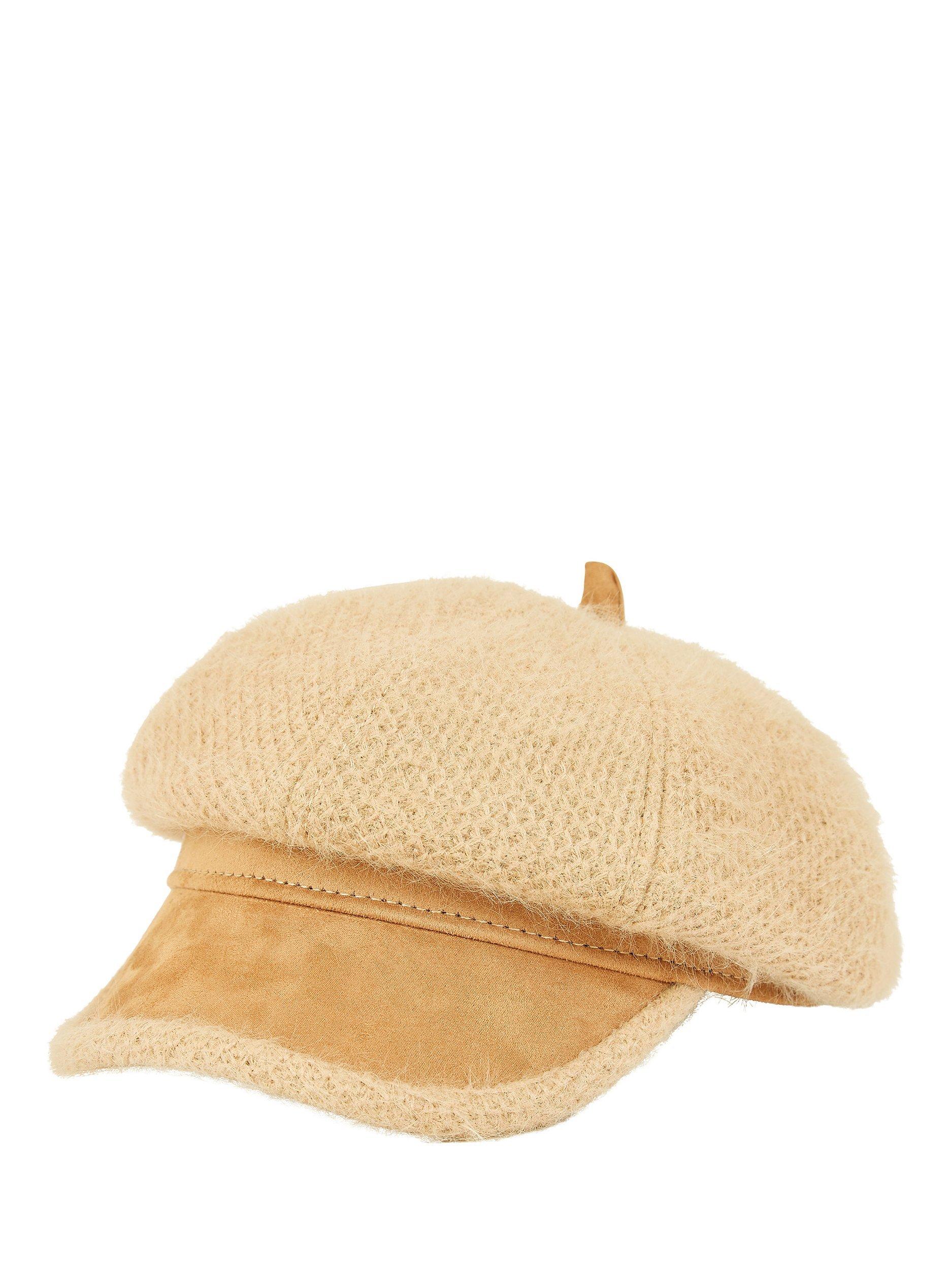 Product image 2 of 5, which shows Yumi Baker Boy Hat, Camel, One Size