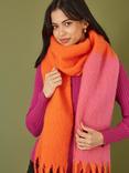 Yumi Colour Block Scarf, Pink