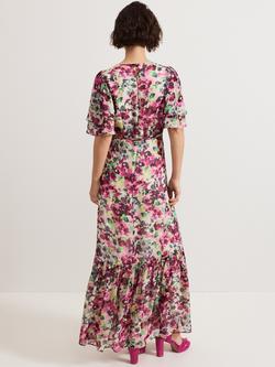 Phase Eight Violet Floral Maxi Dress, Multi - view 2, Multi