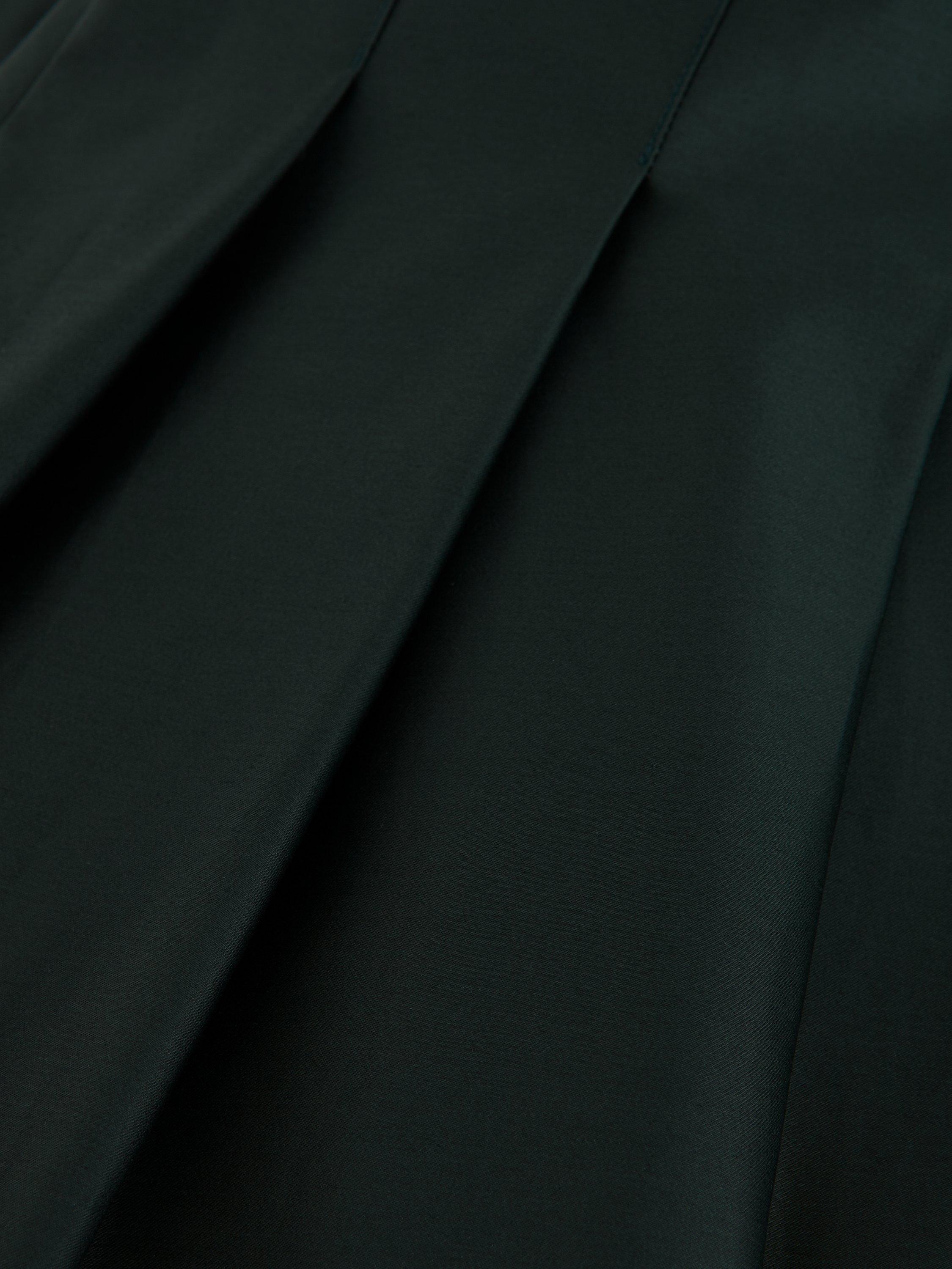 Product image 6 of 9, which shows Phase Eight Susie Pleated Midi Skirt, Dark Green, 8