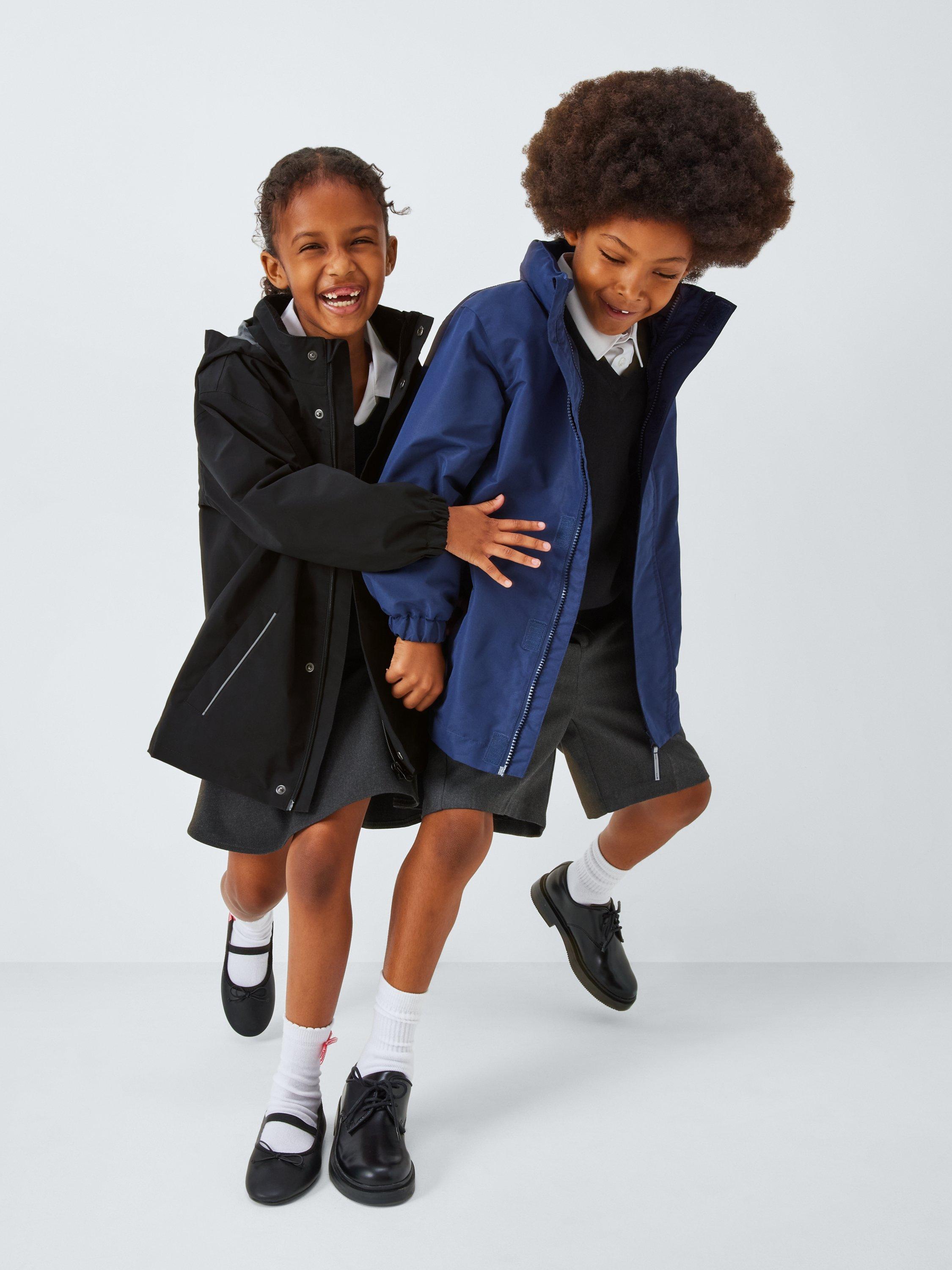 Product image 3 of 9, which shows John Lewis Kids' Micro Fleece Coat, Black, 3 years