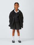 John Lewis Kids' Micro Fleece Coat, Black