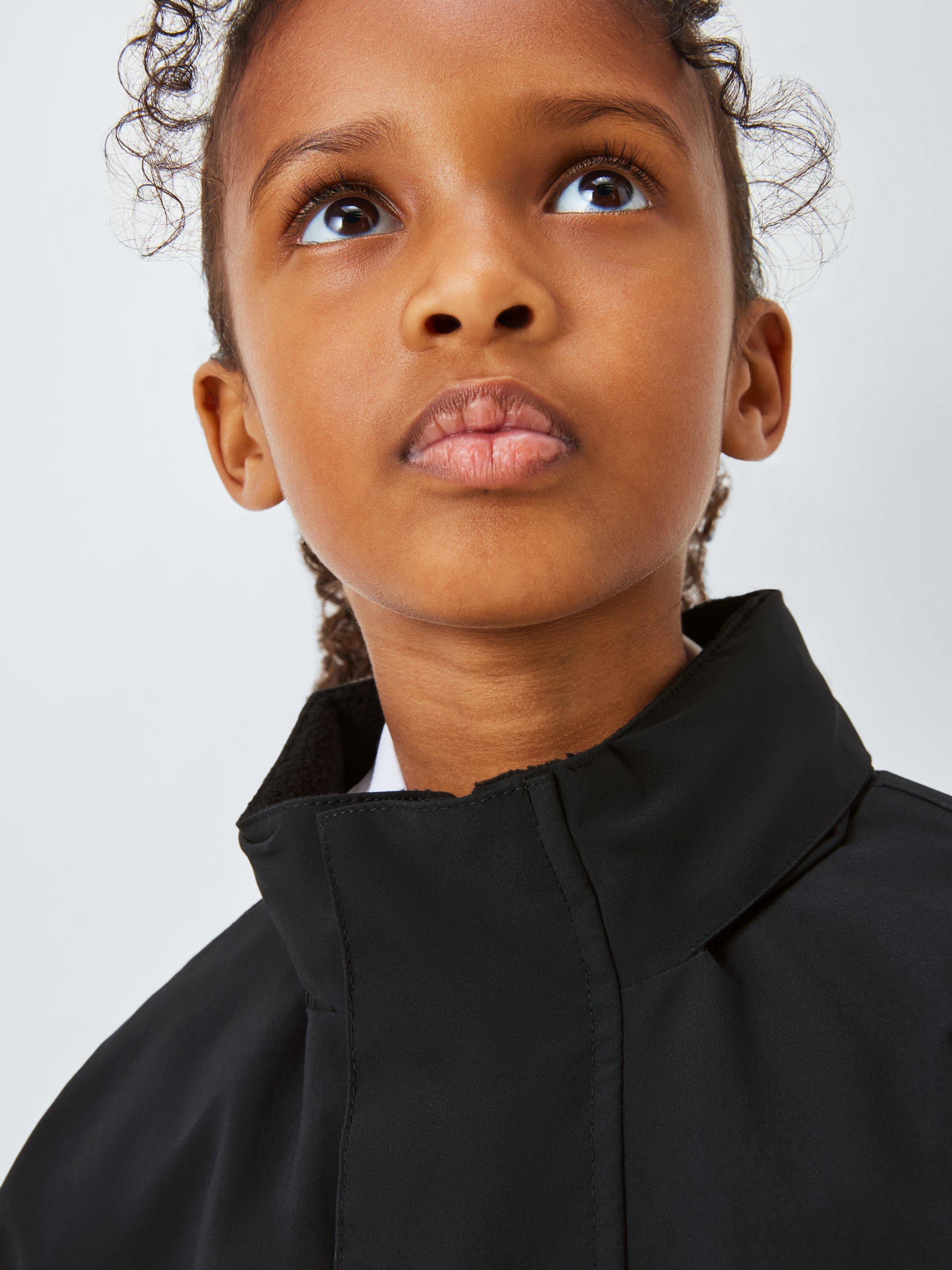 Product image 6 of 9, which shows John Lewis Kids' Micro Fleece Coat, Black, 3 years