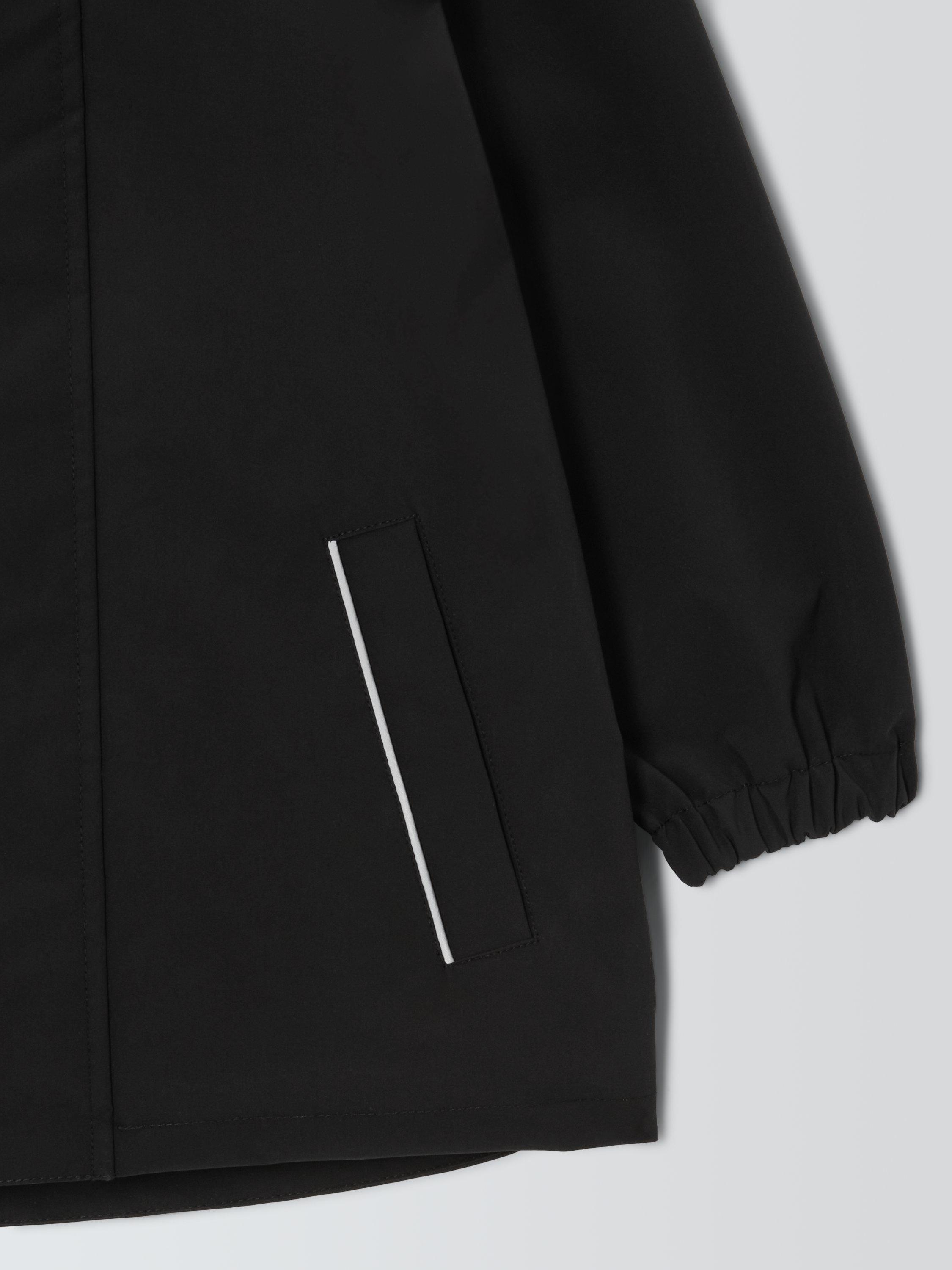 Product image 8 of 9, which shows John Lewis Kids' Micro Fleece Coat, Black, 3 years