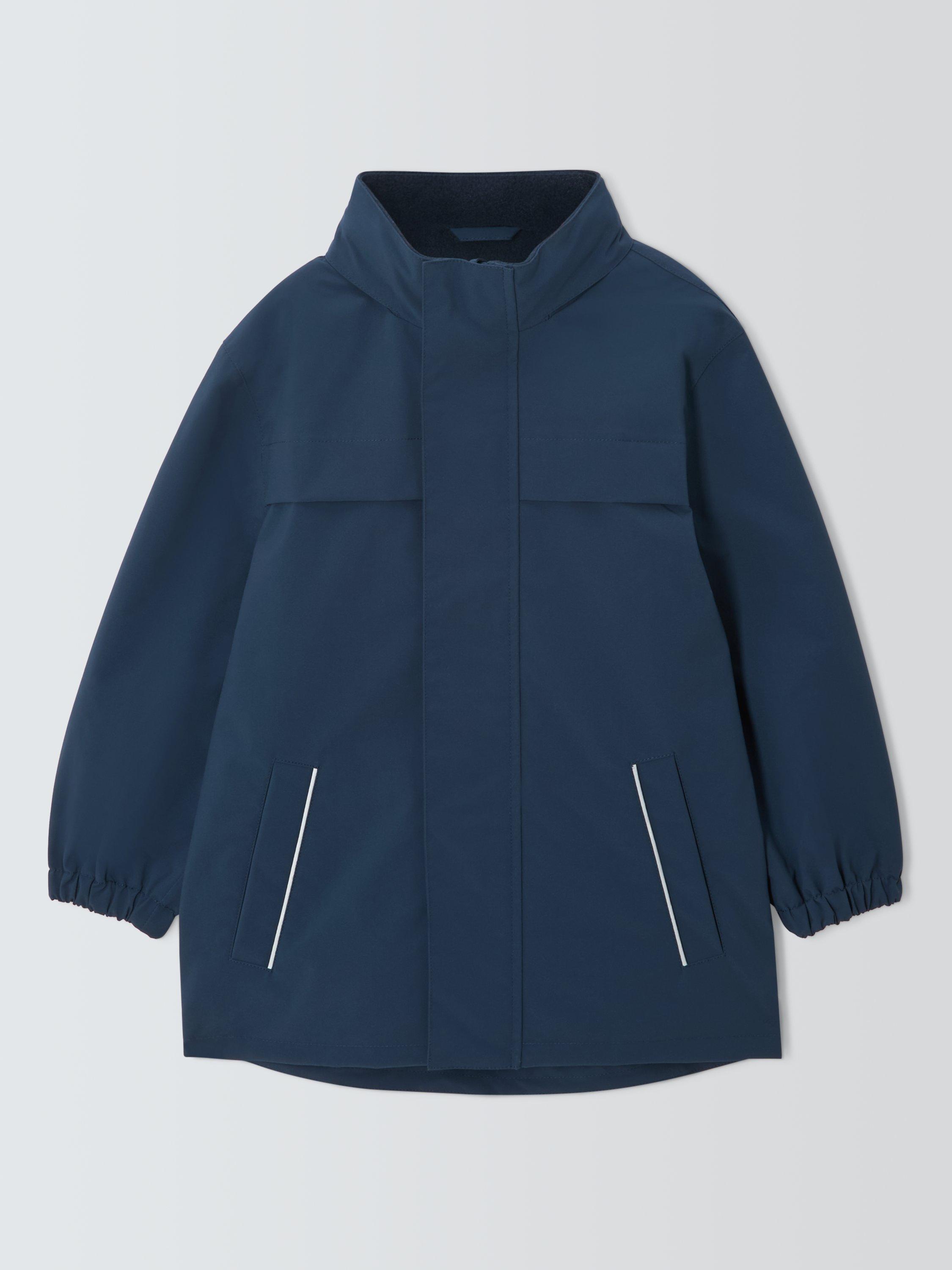 Product image 3 of 9, which shows John Lewis Kids' Micro Fleece Coat, Navy, 3 years