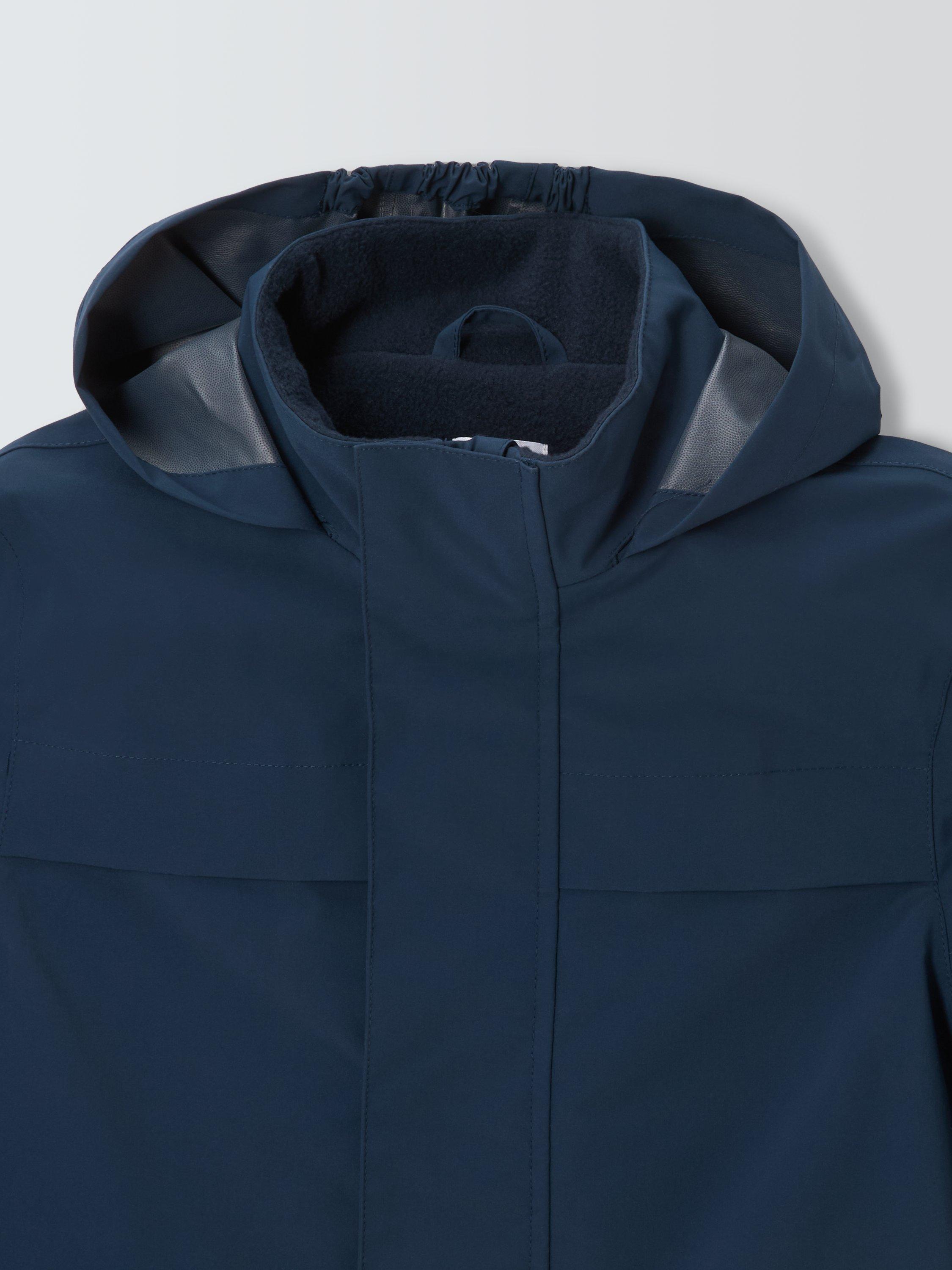 Product image 5 of 9, which shows John Lewis Kids' Micro Fleece Coat, Navy, 3 years