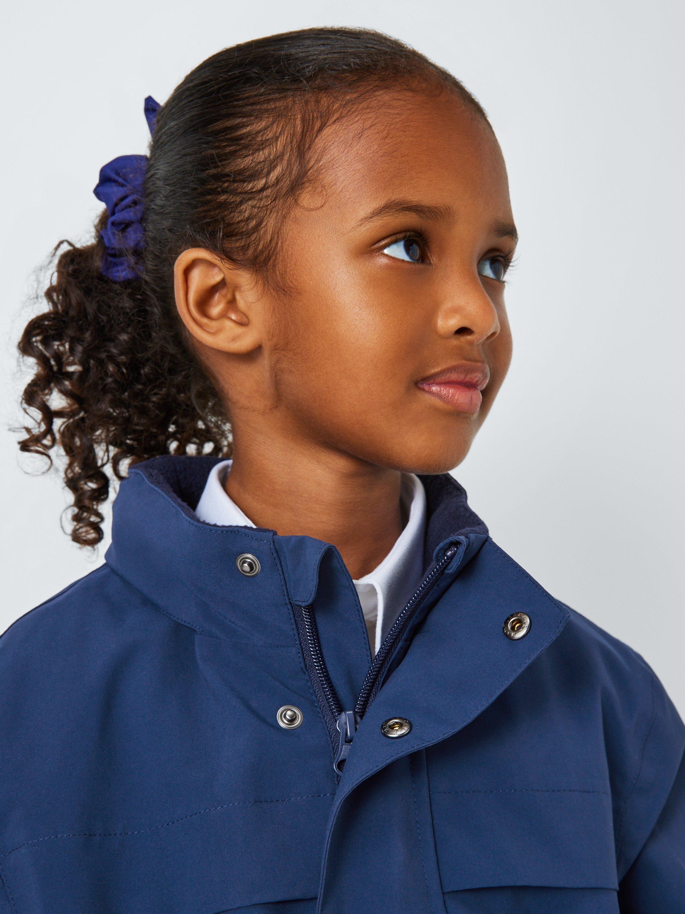 Product image 7 of 9, which shows John Lewis Kids' Micro Fleece Coat, Navy, 3 years