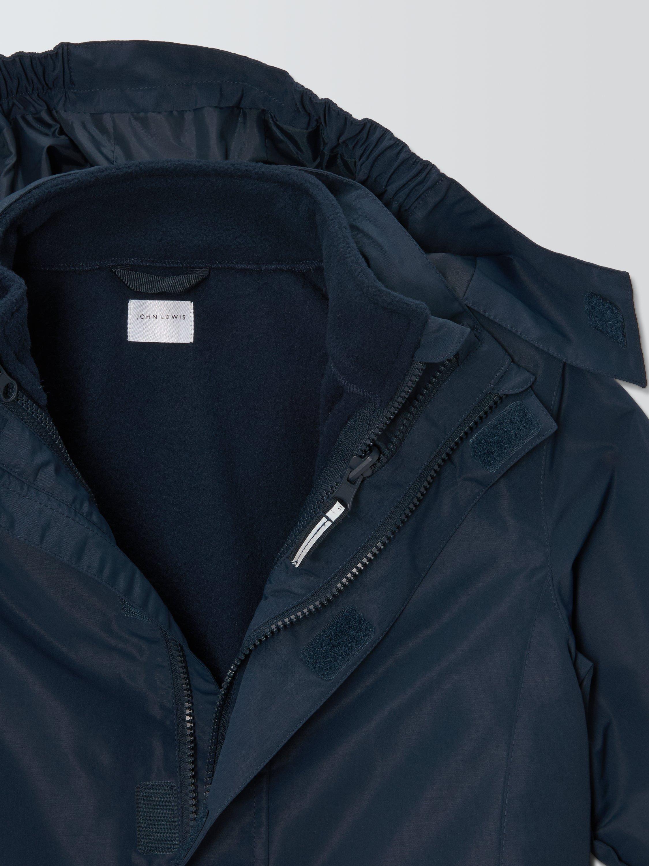 Product image 6 of 9, which shows John Lewis Kids' 3 In 1 Coat, Navy, 3 years