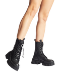 KG Kurt Geiger Tegan Lace Up Ankle Boots, Black