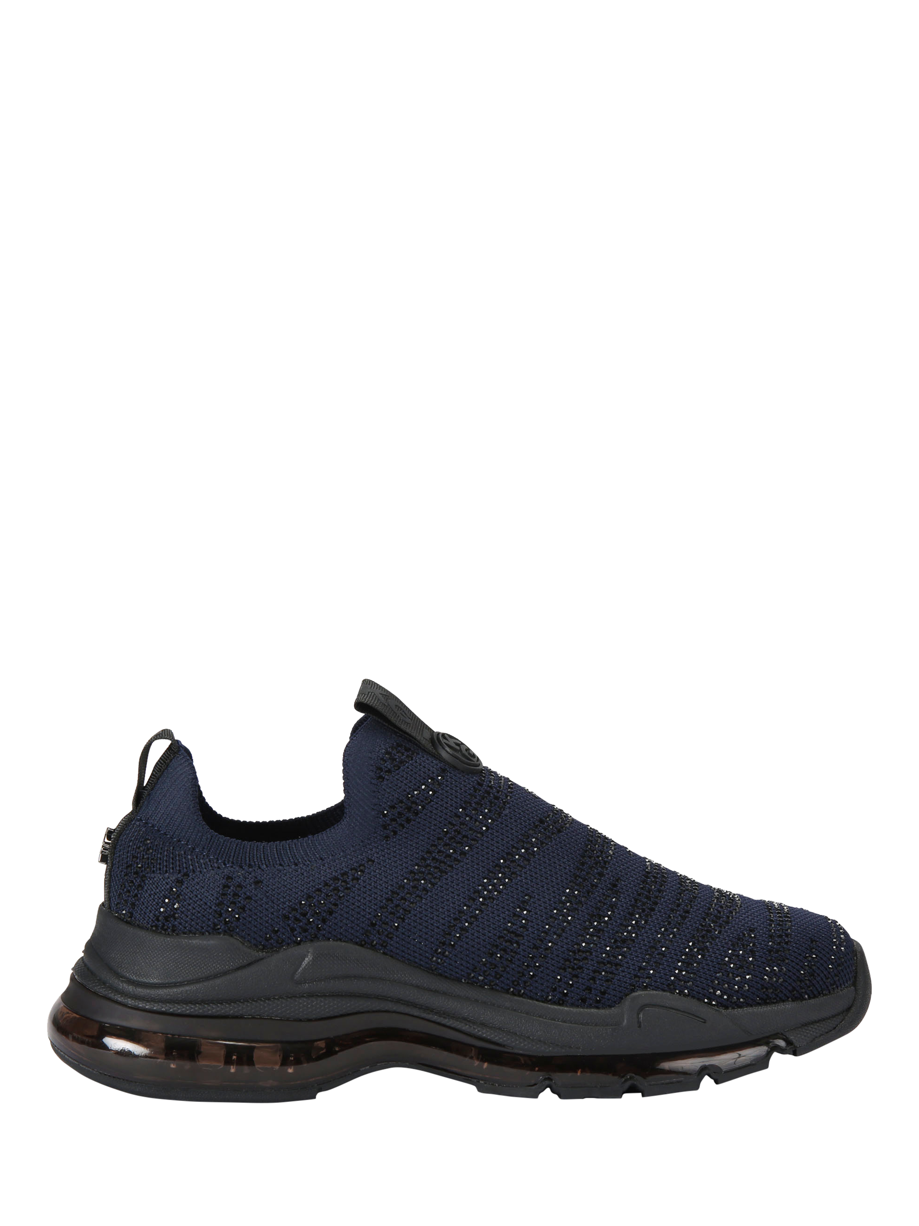 KG Kurt Geiger Legit Embellished Slip On Trainers, Blue Navy