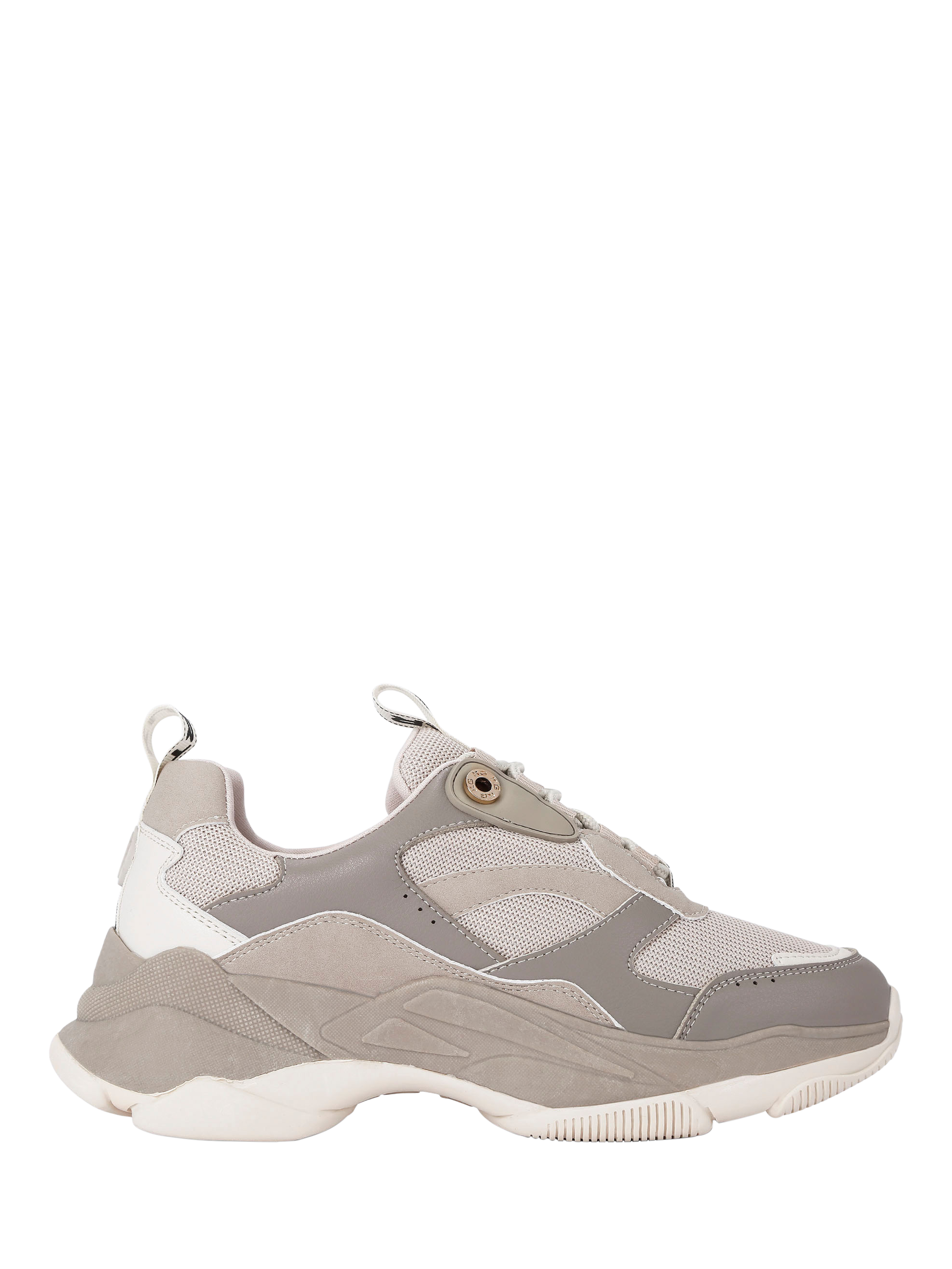 KG Kurt Geiger Lila Lace Up Trainers, Natural Taupe