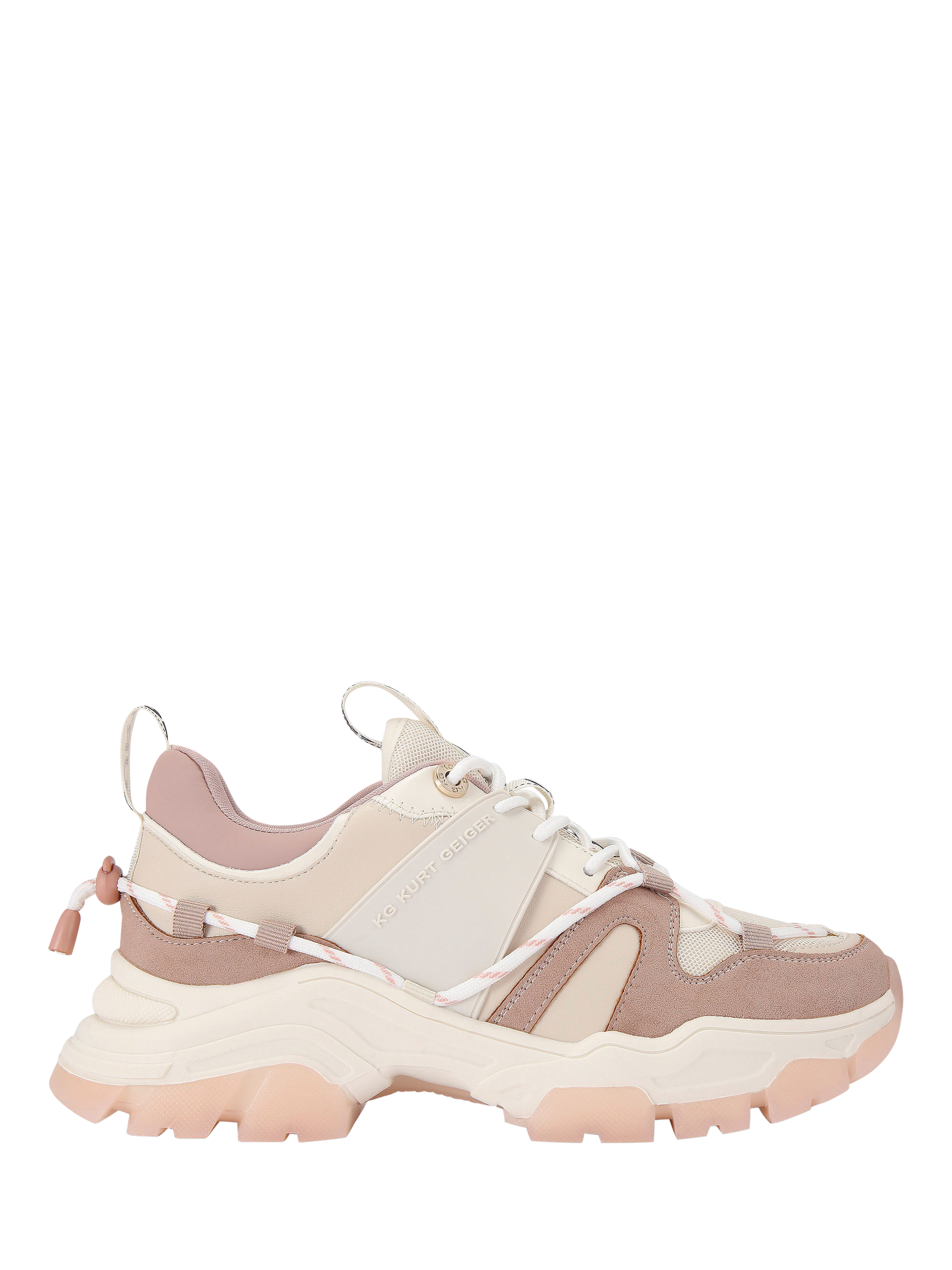 KG Kurt Geiger Limitless Lace Up Trainers, Pink/Multi