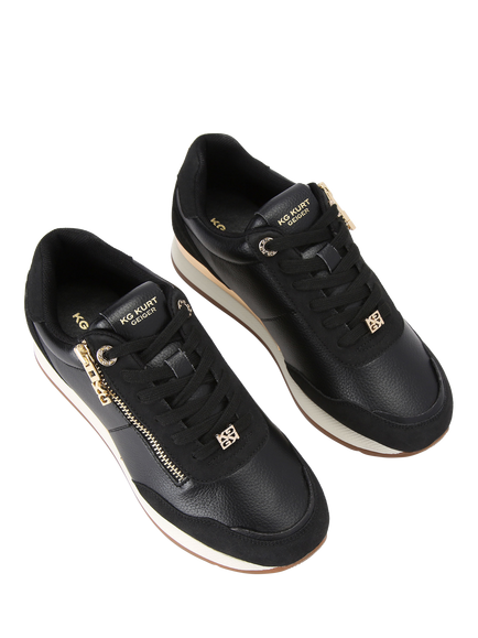 KG Kurt Geiger Lina 2 Zip Trainers - view 2, Black
