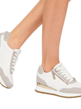 KG Kurt Geiger Lina 2 Zip Trainers, Natural Taupe