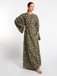 Aab Flora & Fauna Maxi Dress, Green/Multi